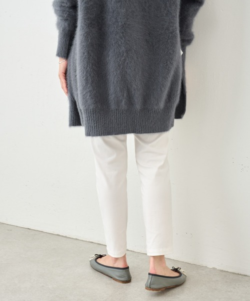 BEARDSLEY（ビアズリー）の「ハイテンションスリムタックパンツ：低身長・ウエスト背中側ゴム・高身長にも３サイズ展開（その他パンツ・レディース・ホワイト/ブラック/キャメル/カーキ・1/2/0）」の16枚目の写真