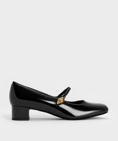 メタリックアクセント メリージェーンパンプス CHARLES&KEITH CHARLES & KEITH（チャールズ & キース）の「メタリック