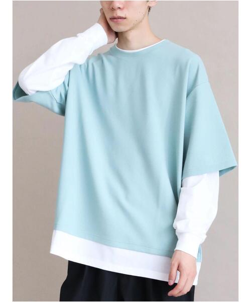 CRAFT STANDARD BOUTIQUE（クラフトスタンダードブティック）の「JQカットレイヤーL/S TEE　＊（Tシャツ/カットソー・メンズ・チャコールグレー/グレー/カーキ/モカ・LL/M/L）」の8枚目の写真