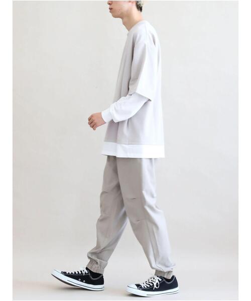 CRAFT STANDARD BOUTIQUE（クラフトスタンダードブティック）の「JQカットレイヤーL/S TEE　＊（Tシャツ/カットソー・メンズ・チャコールグレー/グレー/カーキ/モカ・LL/M/L）」の14枚目の写真