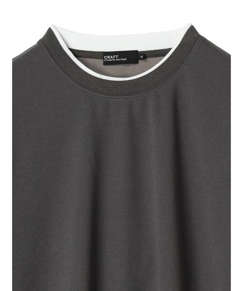 CRAFT STANDARD BOUTIQUE（クラフトスタンダードブティック）の「JQカットレイヤーL/S TEE　＊（Tシャツ/カットソー・メンズ・チャコールグレー/グレー/カーキ/モカ・LL/M/L）」の20枚目の写真