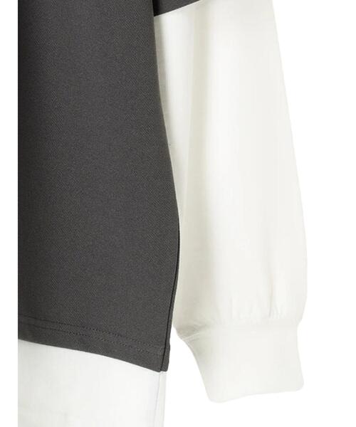 CRAFT STANDARD BOUTIQUE（クラフトスタンダードブティック）の「JQカットレイヤーL/S TEE　＊（Tシャツ/カットソー・メンズ・チャコールグレー/グレー/カーキ/モカ・LL/M/L）」の21枚目の写真