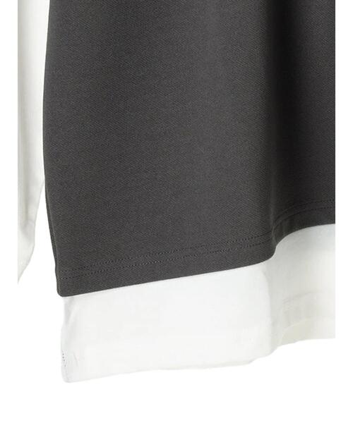 CRAFT STANDARD BOUTIQUE（クラフトスタンダードブティック）の「JQカットレイヤーL/S TEE　＊（Tシャツ/カットソー・メンズ・チャコールグレー/グレー/カーキ/モカ・LL/M/L）」の22枚目の写真