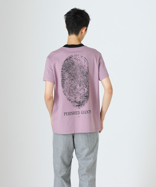 DIET BUTCHER(ダイエットブッチャー)の「DIET BUTCHER T-shirt (Fingerprint)(Tシャツ/カットソー・メンズ・オフホワイト/オレンジ/ローズ・SMALL/LARGE/MEDIUM)」の2枚目の写真