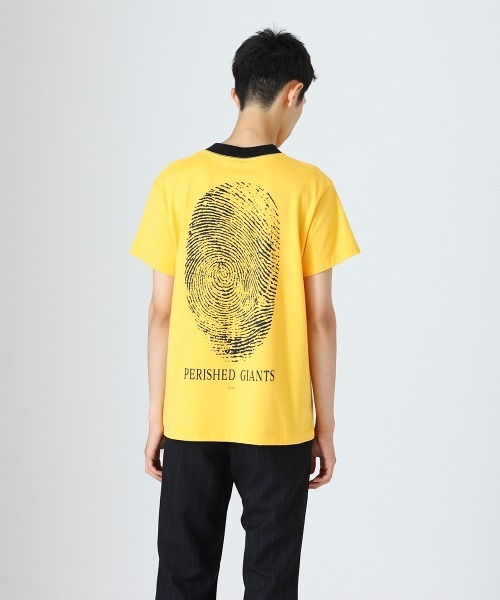 DIET BUTCHER(ダイエットブッチャー)の「DIET BUTCHER T-shirt (Fingerprint)(Tシャツ/カットソー・メンズ・オフホワイト/オレンジ/ローズ・SMALL/LARGE/MEDIUM)」の3枚目の写真