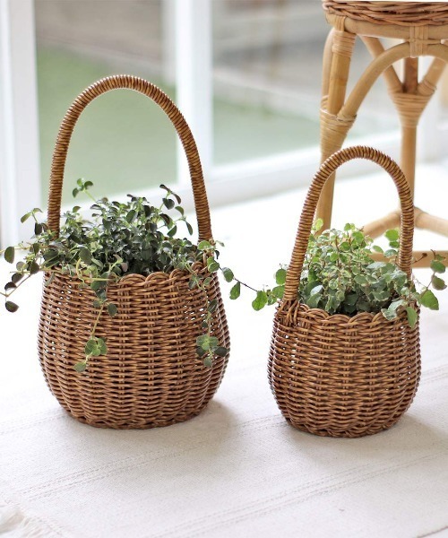 Creer(クレエ)の「UTILE(ユティル)洗えるロングハンドルポットS(収納グッズ・レディース・ブラウン・ONE SIZE)」の3枚目の写真