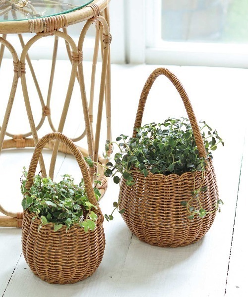 Creer(クレエ)の「UTILE(ユティル)洗えるロングハンドルポットS(収納グッズ・レディース・ブラウン・ONE SIZE)」の2枚目の写真