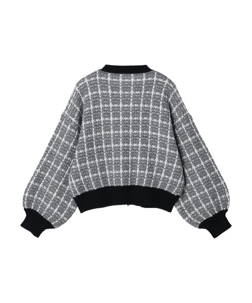 DURAS（デュラス）の「２ＷＡＹツイードニットカーディガン（カーディガン/ボレロ・レディース・ブラック/パープル/オレンジ・FREE）」の6枚目の写真