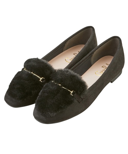 GeeRA（ジーラ）の「フェイクファービット付ローファー（ローファー・レディース・レオパード/ベージュ/ブラック・23.5cm/24cm/24.5cm/23cm/22.5cm）」の4枚目の写真