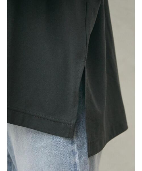 Green　Parks（グリーンパークス）の「・RAY CASSIN フロッキーptロンT（Tシャツ/カットソー・レディース・ブラック/オフホワイト/チャコールグレー/ピンク・FREE）」の6枚目の写真