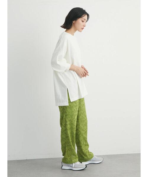 Green　Parks（グリーンパークス）の「・RAY CASSIN フロッキーptロンT（Tシャツ/カットソー・レディース・ブラック/オフホワイト/チャコールグレー/ピンク・FREE）」の8枚目の写真