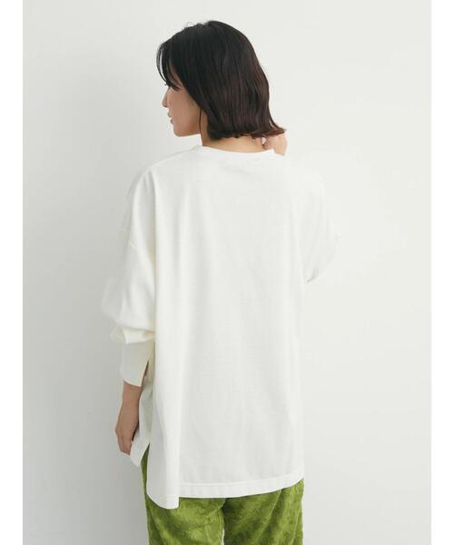 Green　Parks（グリーンパークス）の「・RAY CASSIN フロッキーptロンT（Tシャツ/カットソー・レディース・ブラック/オフホワイト/チャコールグレー/ピンク・FREE）」の11枚目の写真