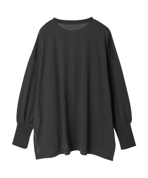 Green　Parks（グリーンパークス）の「・RAY CASSIN フロッキーptロンT（Tシャツ/カットソー・レディース・ブラック/オフホワイト/チャコールグレー/ピンク・FREE）」の20枚目の写真