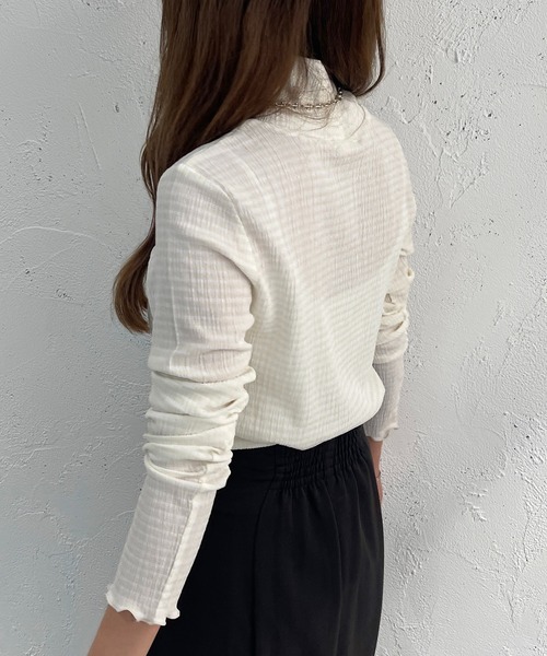 apres jour mignon(アプレジュールミニョン)の「ギンガムインナートップス【ZOZOTOWN限定アイテム】(Tシャツ/カットソー・レディース・オレンジ/グリーン/アイボリー・X-LARGE/フリー)」の11枚目の写真