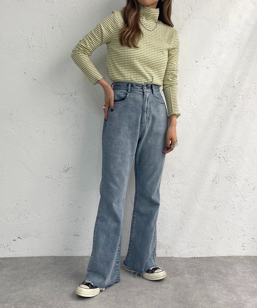 apres jour mignon(アプレジュールミニョン)の「ギンガムインナートップス【ZOZOTOWN限定アイテム】(Tシャツ/カットソー・レディース・オレンジ/グリーン/アイボリー・X-LARGE/フリー)」の18枚目の写真