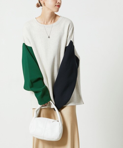 FREAK'S STORE(フリークスストア)の「【WEB限定】OE裏起毛クレイジースウェットプルオーバー(スウェット・レディース・オフホワイト/グレー/ブラック/ネイビー/レッド・フリ-)」の16枚目の写真