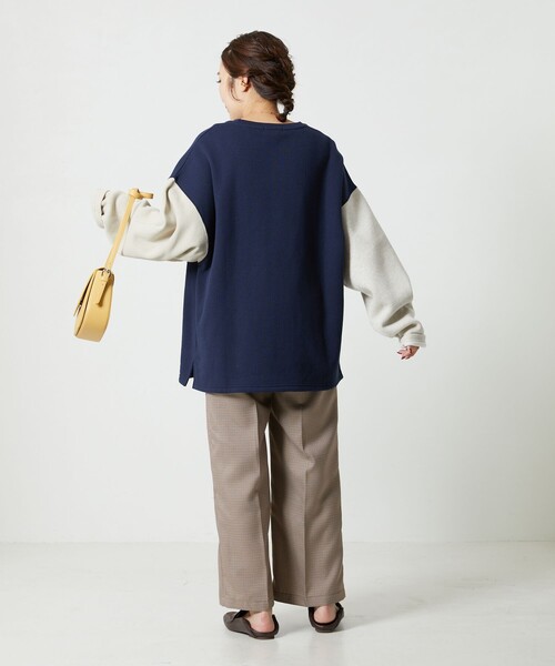 FREAK'S STORE(フリークスストア)の「【WEB限定】OE裏起毛クレイジースウェットプルオーバー(スウェット・レディース・オフホワイト/グレー/ブラック/ネイビー/レッド・フリ-)」の8枚目の写真