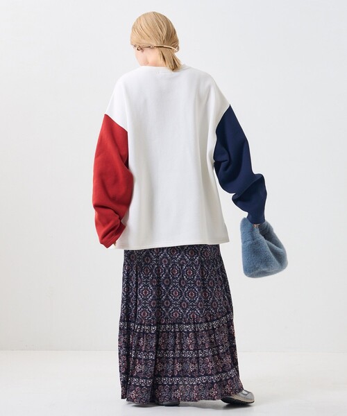 FREAK'S STORE(フリークスストア)の「【WEB限定】OE裏起毛クレイジースウェットプルオーバー(スウェット・レディース・オフホワイト/グレー/ブラック/ネイビー/レッド・フリ-)」の20枚目の写真