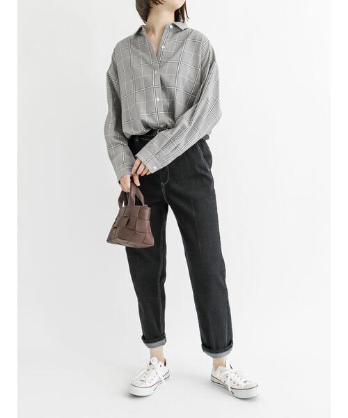 Samansa Mos2 blue（サマンサモスモスブルー）の「マルチスタイルシャツ（シャツ/ブラウス・レディース・ベージュ/ブラウン/グレー/オフホワイト/カーキ/ブルー/モカ・MEDIUM/LARGE）」の10枚目の写真