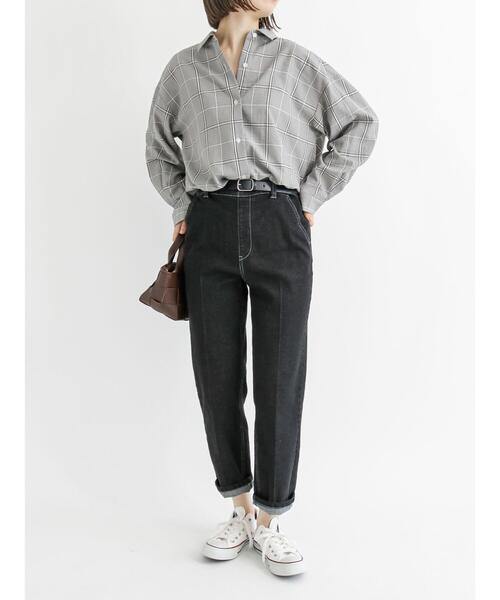 Samansa Mos2 blue（サマンサモスモスブルー）の「マルチスタイルシャツ（シャツ/ブラウス・レディース・ベージュ/ブラウン/グレー/オフホワイト/カーキ/ブルー/モカ・MEDIUM/LARGE）」の11枚目の写真