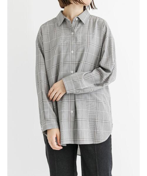 Samansa Mos2 blue（サマンサモスモスブルー）の「マルチスタイルシャツ（シャツ/ブラウス・レディース・ベージュ/ブラウン/グレー/オフホワイト/カーキ/ブルー/モカ・MEDIUM/LARGE）」の12枚目の写真