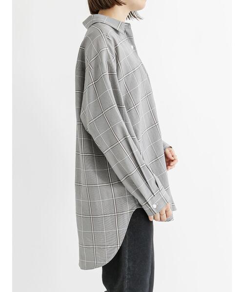 Samansa Mos2 blue（サマンサモスモスブルー）の「マルチスタイルシャツ（シャツ/ブラウス・レディース・ベージュ/ブラウン/グレー/オフホワイト/カーキ/ブルー/モカ・MEDIUM/LARGE）」の13枚目の写真