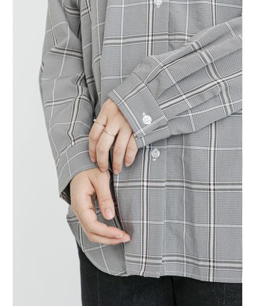 Samansa Mos2 blue（サマンサモスモスブルー）の「マルチスタイルシャツ（シャツ/ブラウス・レディース・ベージュ/ブラウン/グレー/オフホワイト/カーキ/ブルー/モカ・MEDIUM/LARGE）」の19枚目の写真