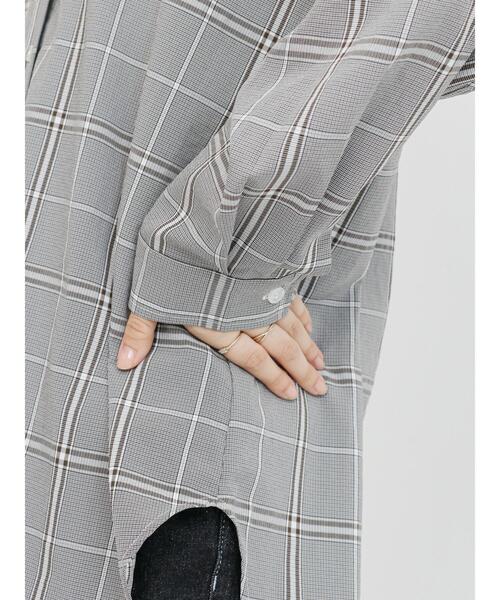 Samansa Mos2 blue（サマンサモスモスブルー）の「マルチスタイルシャツ（シャツ/ブラウス・レディース・ベージュ/ブラウン/グレー/オフホワイト/カーキ/ブルー/モカ・MEDIUM/LARGE）」の20枚目の写真