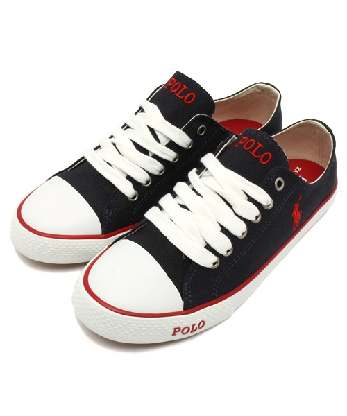 styles（スタイルス）の「ジュニア キッズ ポロ ラルフローレン カーソン POLO CARSON Jr（スニーカー・キッズ・ホワイト/ピンク/ネイビー・23cm/23.5cm/24cm/24.5cm/25cm）」の3枚目の写真