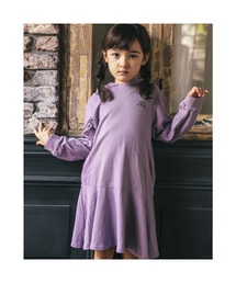 BeBe | BeBe/ミニウラゲ裾フレアフーディワンピース(90~150cm)(ワンピース)