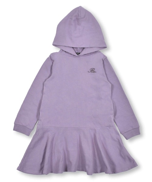 BeBe（ベベ）の「BeBe/ミニウラゲ裾フレアフーディワンピース(90~150cm)（ワンピース・キッズ・パープル/ブルー・110/150/100/140/130/90/120）」の12枚目の写真