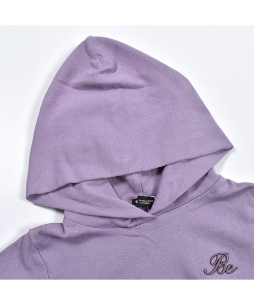 BeBe（ベベ）の「BeBe/ミニウラゲ裾フレアフーディワンピース(90~150cm)（ワンピース・キッズ・パープル/ブルー・110/150/100/140/130/90/120）」の14枚目の写真