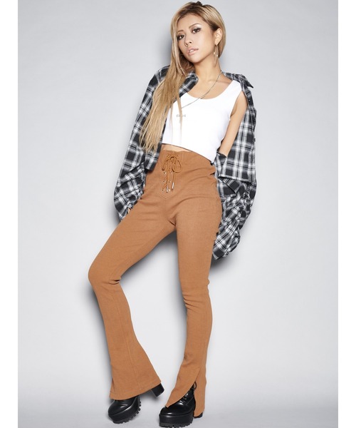 EGOIST（エゴイスト）の「ドロストスリーブ短丈シャツIII（シャツ/ブラウス・レディース・ブラック/パープル・FREE）」の13枚目の写真