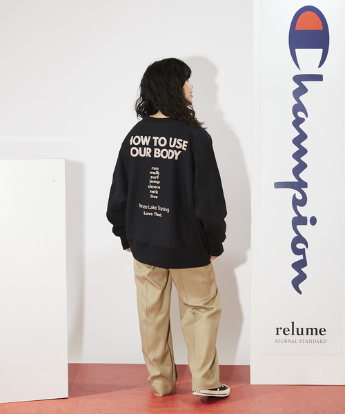 Champion（チャンピオン）の「【CHAMPION / チャンピオン】リーバースウィーブ プリントスウェット（スウェット・メンズ・チャコールグレー/ブラック/アイボリー・MEDIUM/LARGE/X-LARGE）」の9枚目の写真