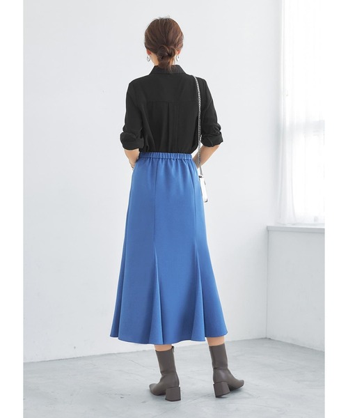 STYLE DELI(スタイルデリ)の「【Made in JAPAN】ウール調裾フレアマーメイドスカート(スカート・レディース・ブラック/ブルー/バーガンディー・SMALL/MEDIUM)」の17枚目の写真