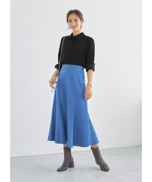 STYLE DELI(スタイルデリ)の「【Made in JAPAN】ウール調裾フレアマーメイドスカート(スカート・レディース・ブラック/ブルー/バーガンディー・SMALL/MEDIUM)」の18枚目の写真