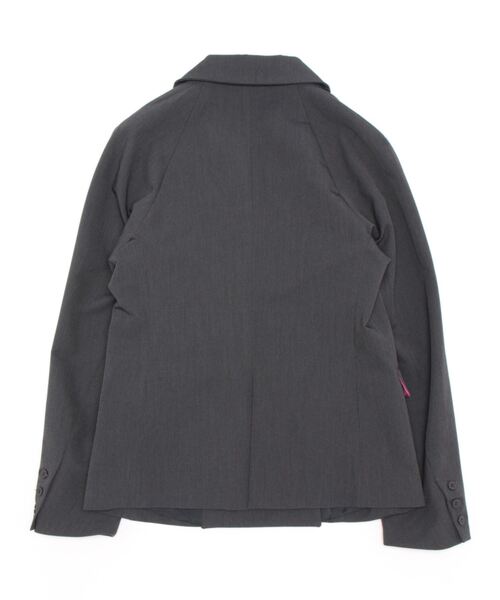 Q（キュー）の「ダブルブレストジャケット（セットアップ・レディース・チャコールグレー/ベージュ・MEDIUM）」の9枚目の写真