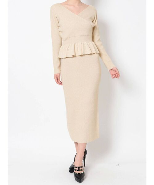 RESEXXY(リゼクシー)の「リブニットタイトスカート【セットアップ着用可能】(スカート・レディース・ピンク/ブラック/ベージュ・FREE)」の19枚目の写真