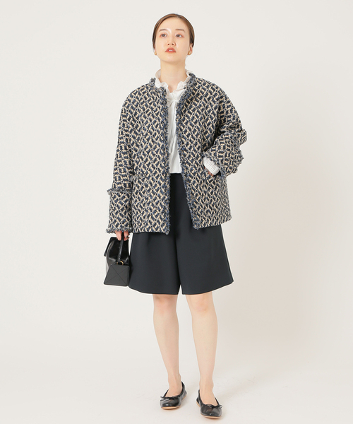 イエナ　＆NAVY GIOLICAジャガードジャケット IENA（イエナ）の「＆NAVY GIOLICAジャガードジャケット（その他