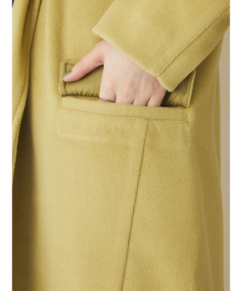 CRAFT STANDARD BOUTIQUE（クラフトスタンダードブティック）の「エッグコート　＊◆（ノーカラーコート・レディース・マスタード/ブラック/ナチュラル・FREE）」の11枚目の写真