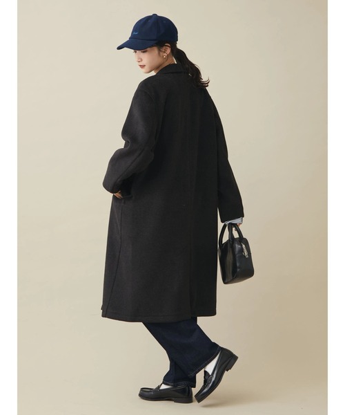 CRAFT STANDARD BOUTIQUE（クラフトスタンダードブティック）の「エッグコート　＊◆（ノーカラーコート・レディース・マスタード/ブラック/ナチュラル・FREE）」の6枚目の写真