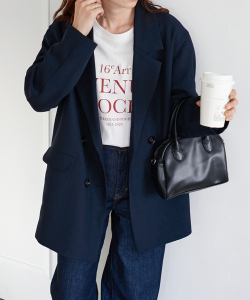 ウールライクセットアップテーラードジャケット