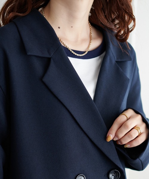 ウールライクセットアップテーラードジャケット