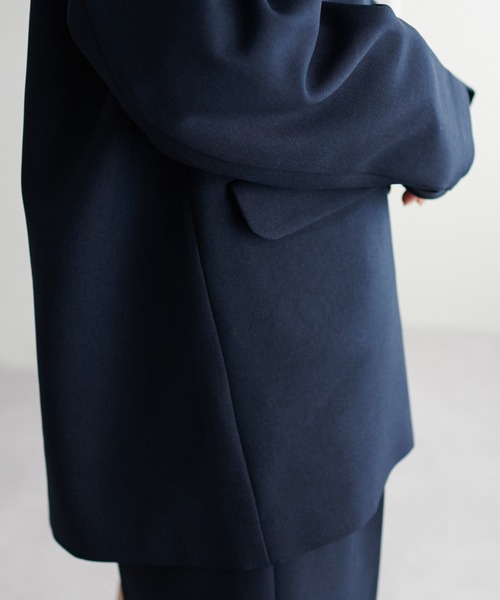 ウールライクセットアップテーラードジャケット