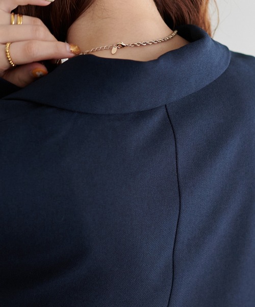 ウールライクセットアップテーラードジャケット