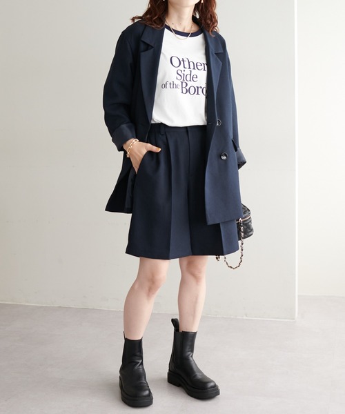 ウールライクセットアップテーラードジャケット