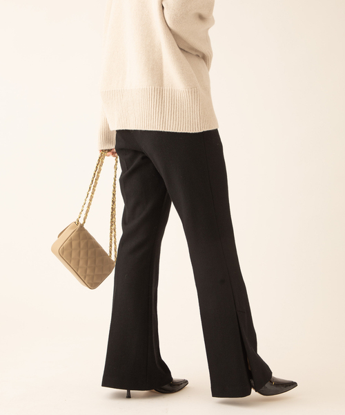 journal standard L'essage（ジャーナルスタンダードレサージュ）の「ウールジャージーパンツ（その他パンツ・レディース・ブラック/ベージュ/ブルー系その他・36/38）」の7枚目の写真