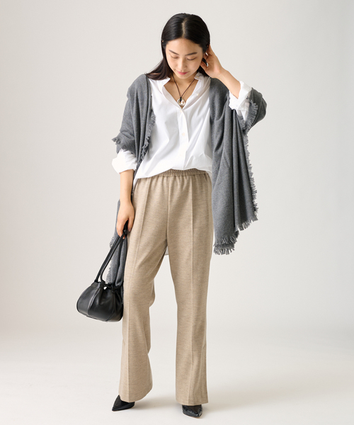 journal standard L'essage（ジャーナルスタンダードレサージュ）の「ウールジャージーパンツ（その他パンツ・レディース・ブラック/ベージュ/ブルー系その他・36/38）」の17枚目の写真