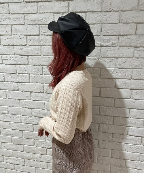 one way（ワンウェイ）の「ショートケーブルニット（ニット/セーター・レディース・ライトグレー/ブラック/ホワイト/レッド・FREE）」の21枚目の写真