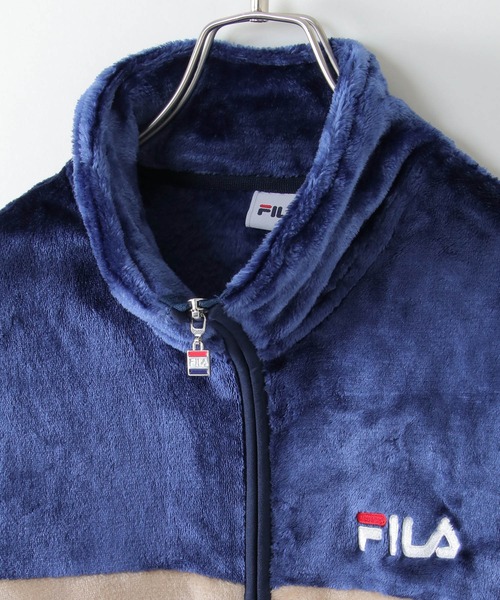 FILA(フィラ)の「FILA フィラ フリース切り替えジャケット(130~160cm)(ブルゾン・キッズ・ブラック/ネイビー・130/140/150/160)」の10枚目の写真